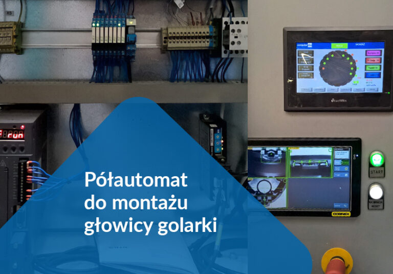 Read more about the article Półautomat do montażu głowicy golarki – panel HMI serii TG i serwo serii DS2
