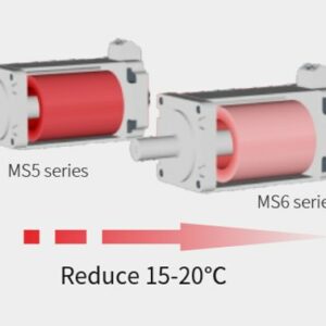Serwosilnik Xinje MS6S-100CM30B2-21P0 1,0 kW 3,18 Nm kołnierz 100 mm 230 V