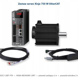 Zestaw serwo Xinje 750W 0,75 kW EtherCAT DS5C1-20P7 + MS6H + przewody 3 m