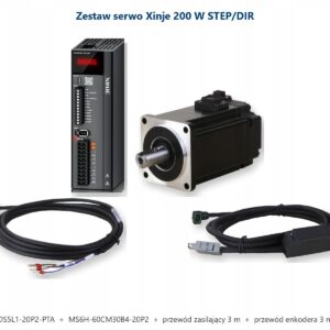 Zestaw serwo Xinje 200W 0,2 kW STEP/DIR DS5L1-20P2 + MS6H + przewody 3 m