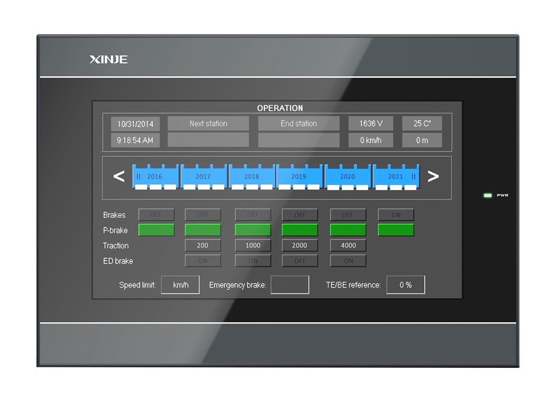 Xinje TS3-700-M — panel HMI 7″, 800×480