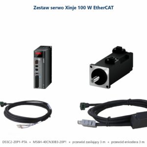 Zestaw serwo Xinje 100W 0,1 kW EtherCAT DS5C2-20P1 + MS6H + przewody 3 m