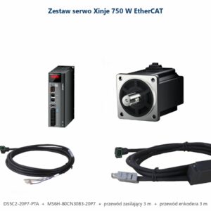 Zestaw serwo Xinje 750W 0,75 kW EtherCAT DS5C2-20P7 + MS6H + przewody 3 m