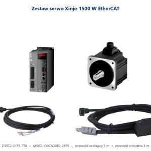 Zestaw serwo Xinje 1500W 1,5 kW EtherCAT DS5C2-21P5 + MS6G + przewody 3 m
