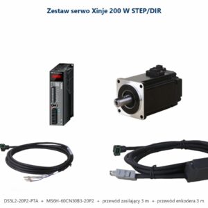 Zestaw serwo Xinje 200W 0,2 kW STEP/DIR Modbus DS5L2-20P2 + MS6H + przewody 3 m